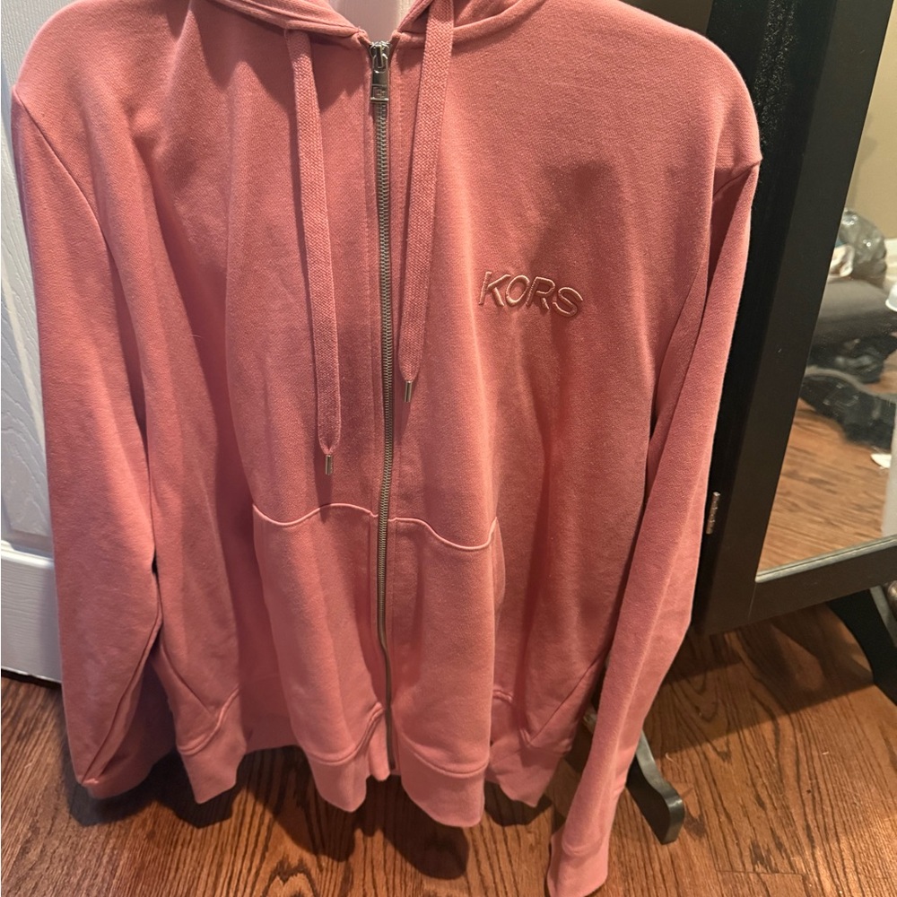 Michael Kors Pink Hoodie Jacket